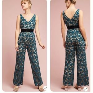 Monique Lhuillier lace jumpsuit 🖤NWOT